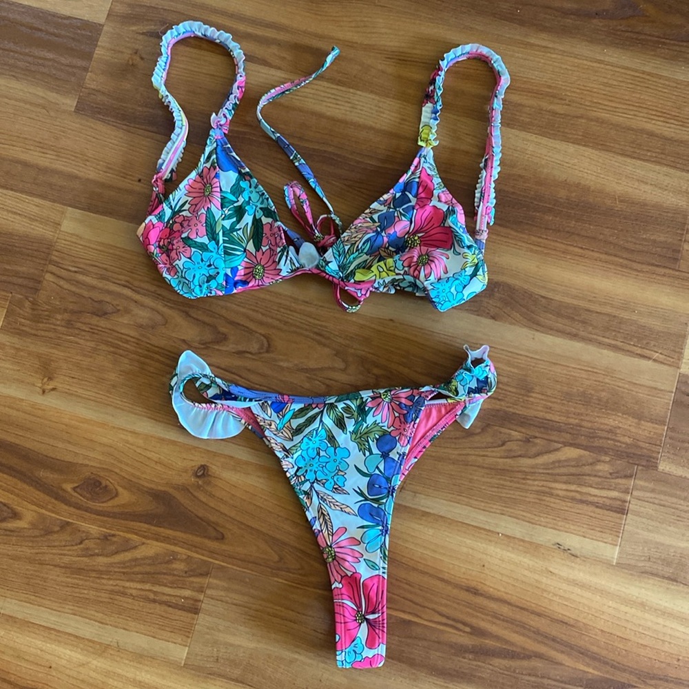 Nasty Gal Floral Bikini.